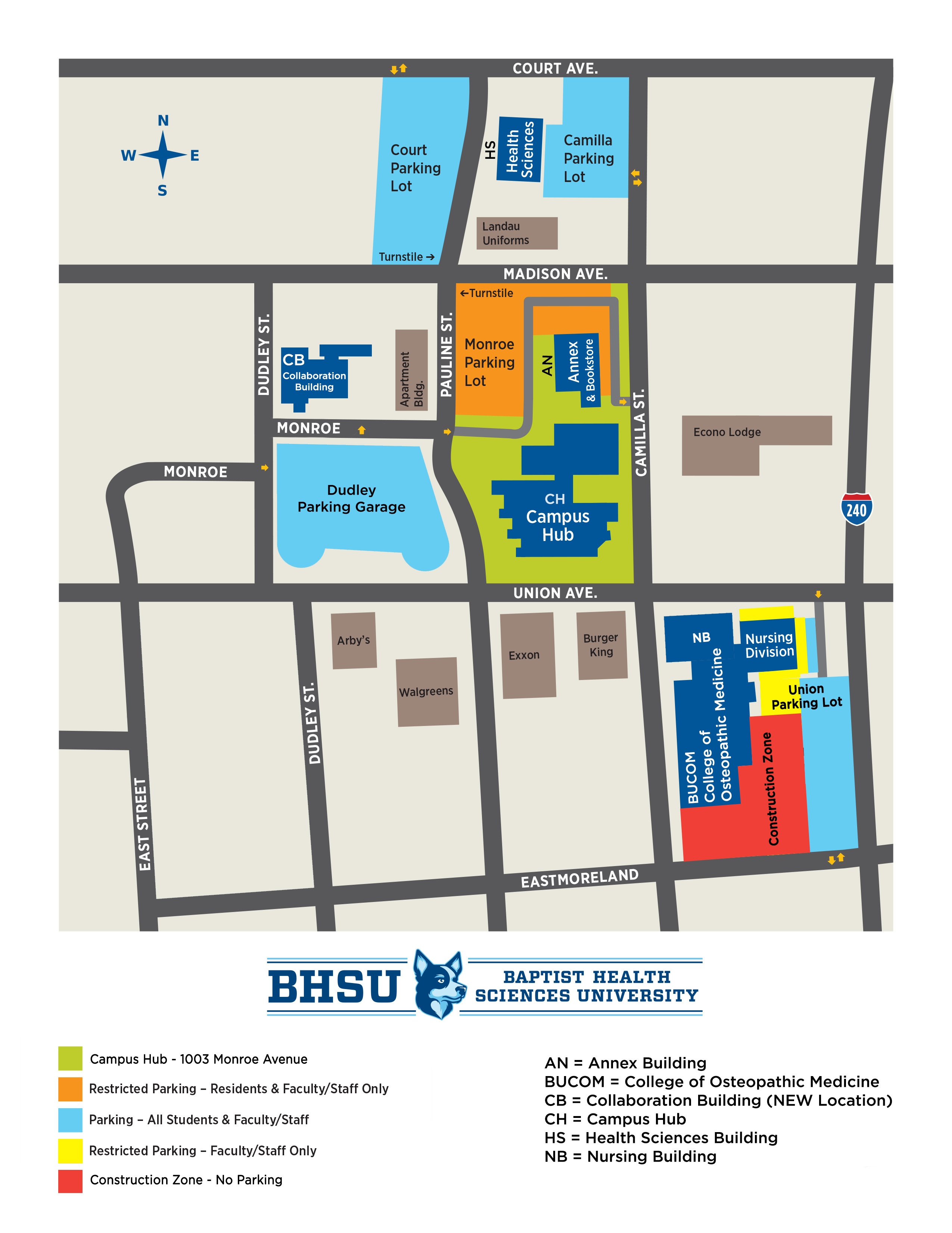 BHSU map